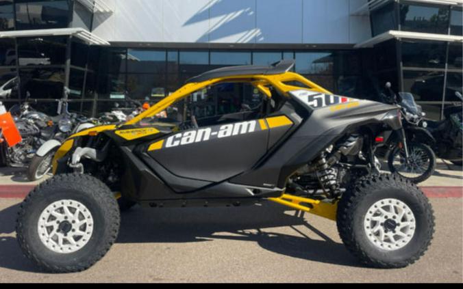 2024 Can-Am® Maverick R X RS with Smart-Shox Carbon Black & Neo Yellow