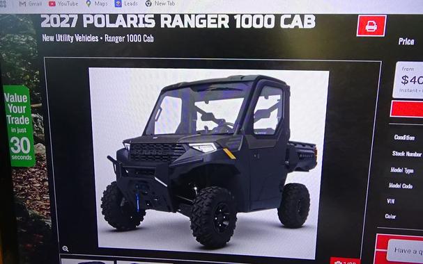 2027 Polaris Ranger 1000 Cab