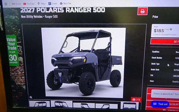 2027 Polaris Ranger 500