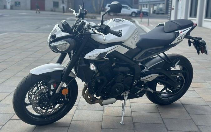 2024 Triumph Street Triple 765 R Crystal White