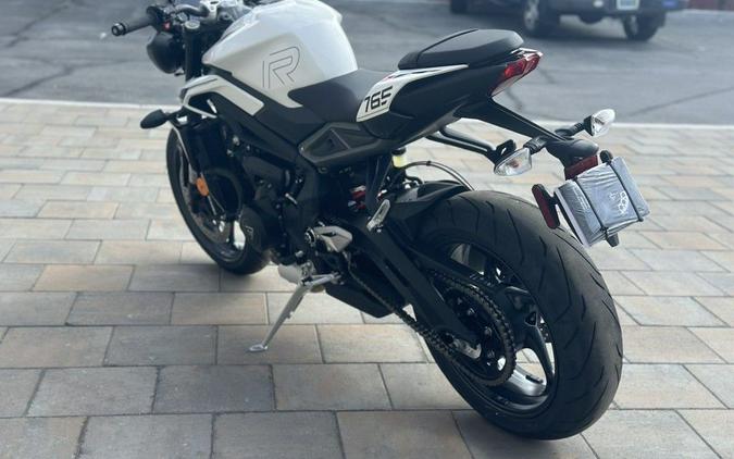 2024 Triumph Street Triple 765 R Crystal White