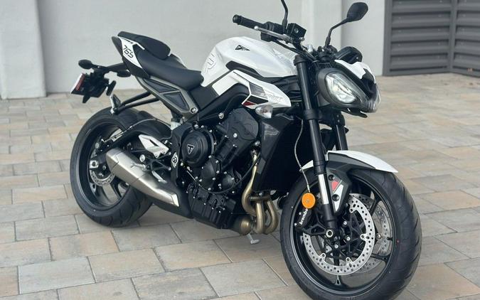 2024 Triumph Street Triple 765 R Crystal White