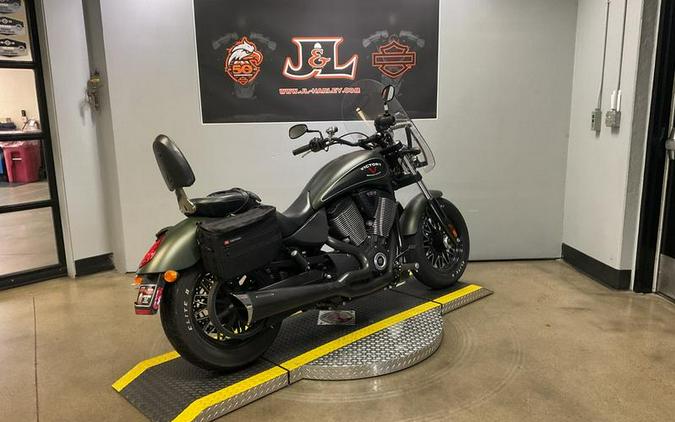 2016 Victory Motorcycles® Gunner® Suede Green Metallic with Black