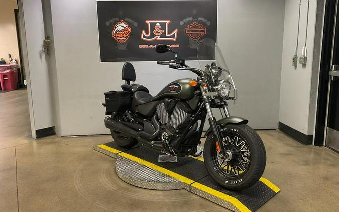 2016 Victory Motorcycles® Gunner® Suede Green Metallic with Black