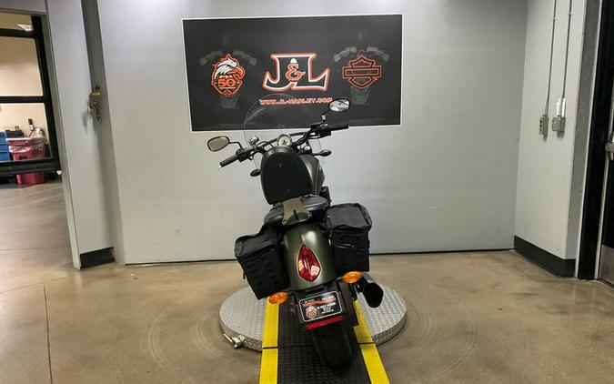 2016 Victory Motorcycles® Gunner® Suede Green Metallic with Black