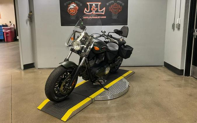 2016 Victory Motorcycles® Gunner® Suede Green Metallic with Black