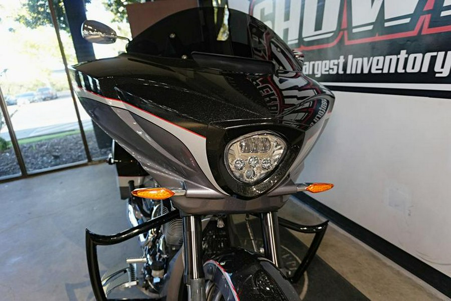 2016 Victory Motorcycles® Magnum® Black Crystal over Super Steel Gray