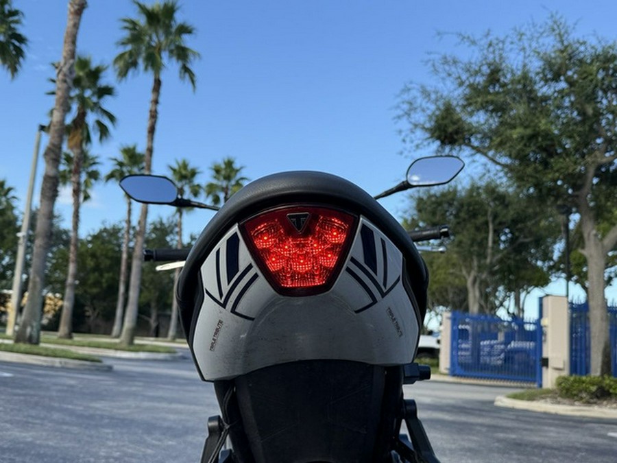 2025 Triumph Trident 660 Triple Tribute Edition Snowdonia White