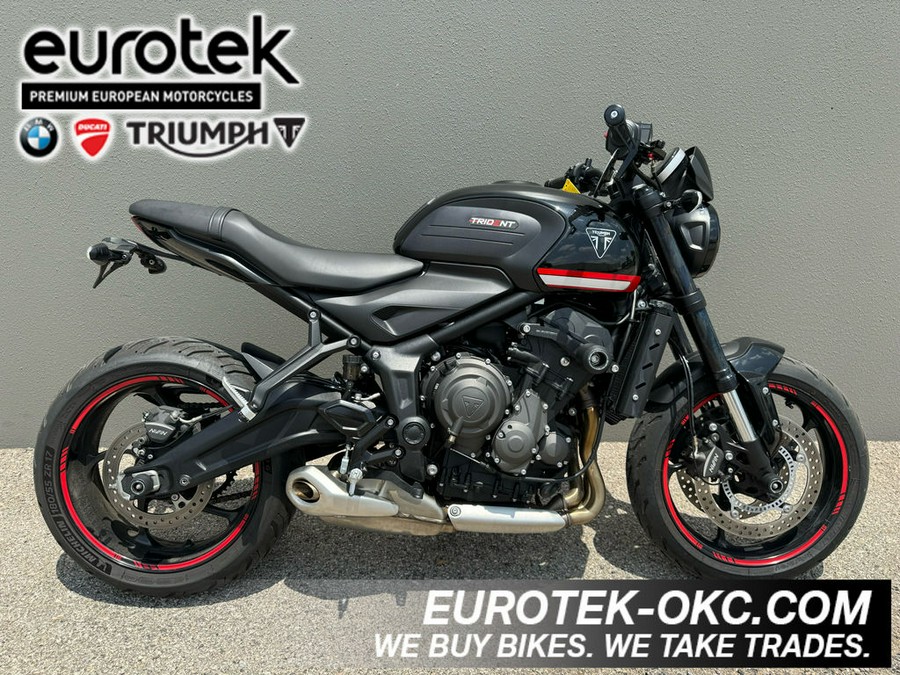 2022 Triumph Trident 660 Sapphire Black