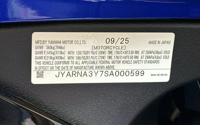 2025 Yamaha Yzf-r9