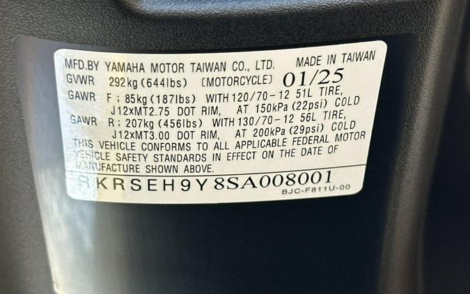 2025 Yamaha Zuma 125