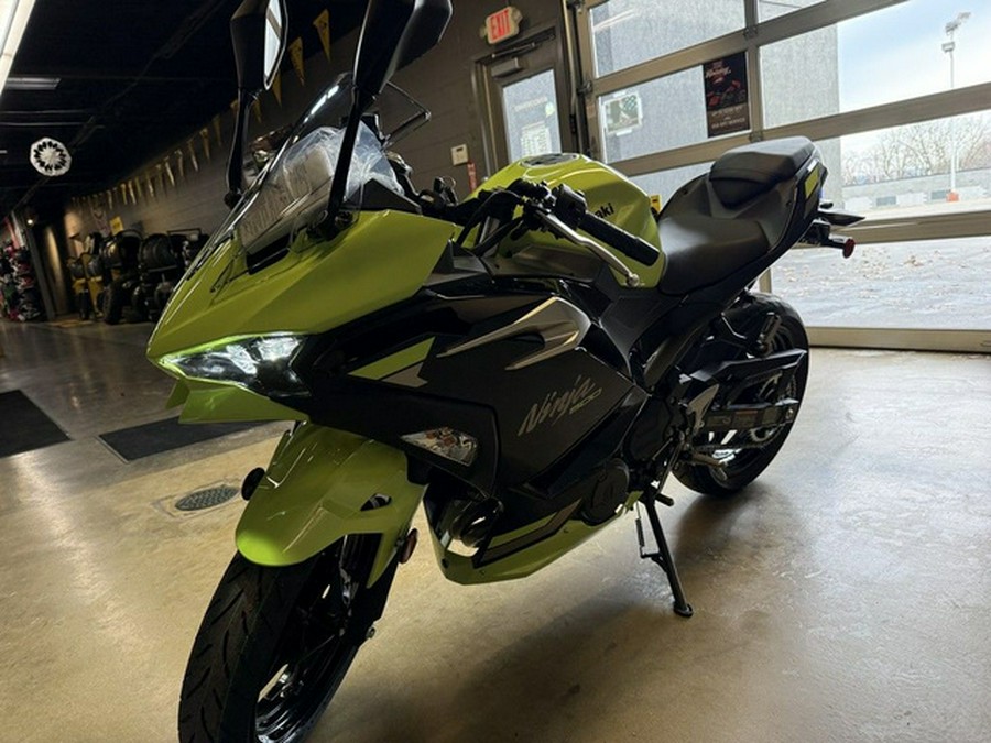 2026 Kawasaki Ninja 500 ABS Metallic Yellowish Green/Ebony