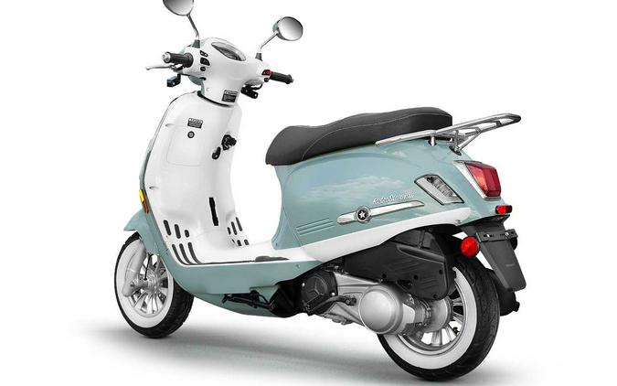 2026 RetroStar 150i Blue and White - ScootStar