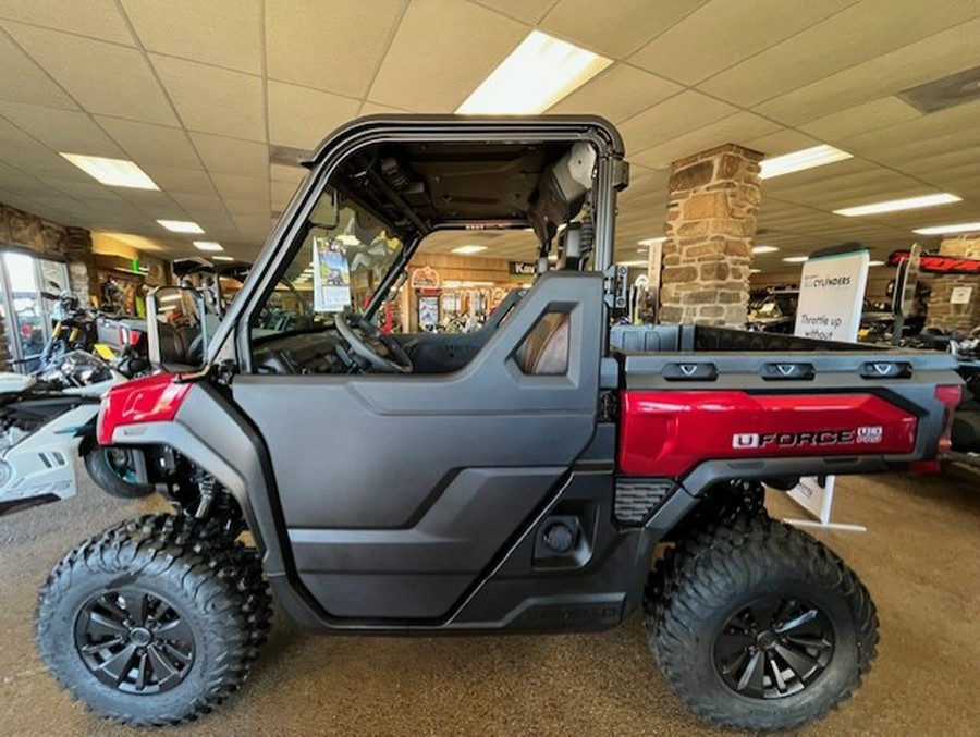 2026 CFMOTO UFORCE U10 Pro BORDEAUX RED W/ ELECTRIC GLASS WS & 1/2 DOORS