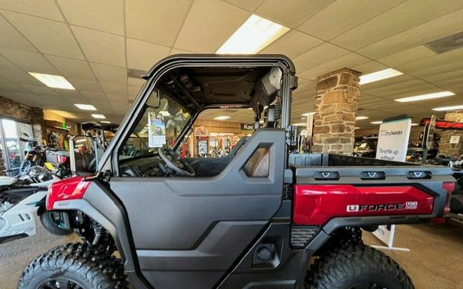 2026 CFMOTO UFORCE U10 Pro BORDEAUX RED W/ ELECTRIC GLASS WS & 1/2 DOORS