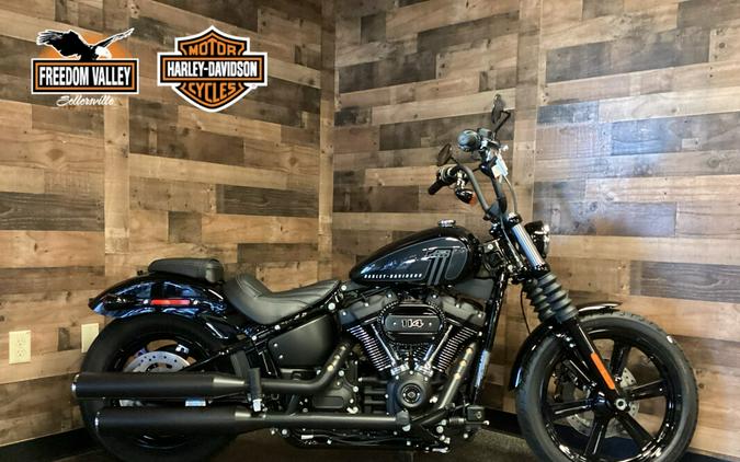 2024 Harley-Davidson Street Bob 114 Vivid Black FXBBS