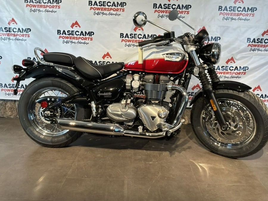 2025 Triumph Bonneville Speedmaster Snowdonia / Cranberry Red