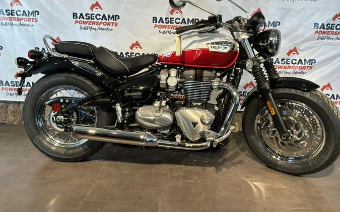 2025 Triumph Bonneville Speedmaster Snowdonia / Cranberry Red