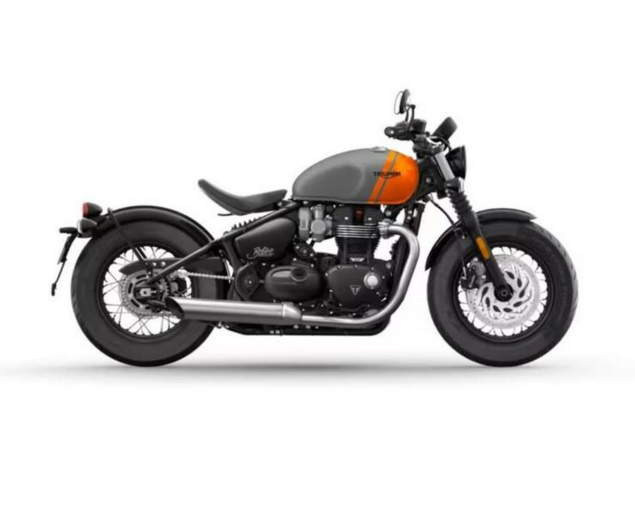 2025 Triumph Bonneville Bobber Matte Graphite/Matte Baja Orange