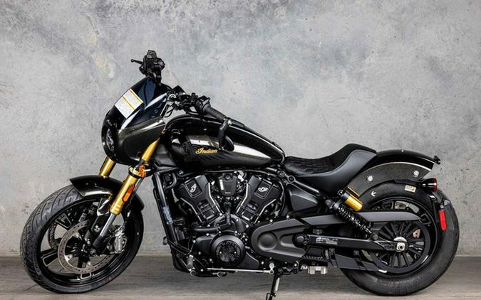 2026 Indian 101 Scout Black Crystal with Super Graphite