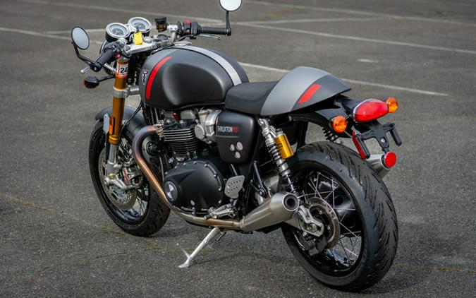 2020 Triumph Thruxton RS Matt Storm Grey And Silver Ice