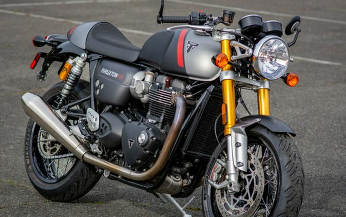 2020 Triumph Thruxton RS Matt Storm Grey And Silver Ice