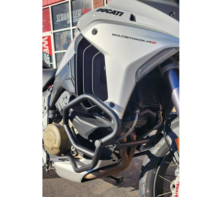 2023 Ducati Multistrada V4S Iceberg White - Spoked Wheels