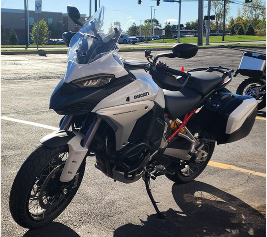 2023 Ducati Multistrada V4S Iceberg White - Spoked Wheels