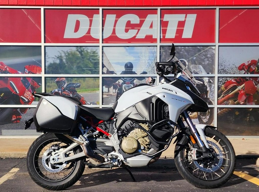 2023 Ducati Multistrada V4S Iceberg White - Spoked Wheels