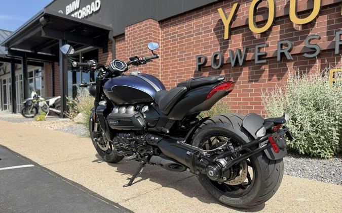 2025 Triumph Rocket 3 Storm R Satin Pacific Blue and Matt Sapphire Black