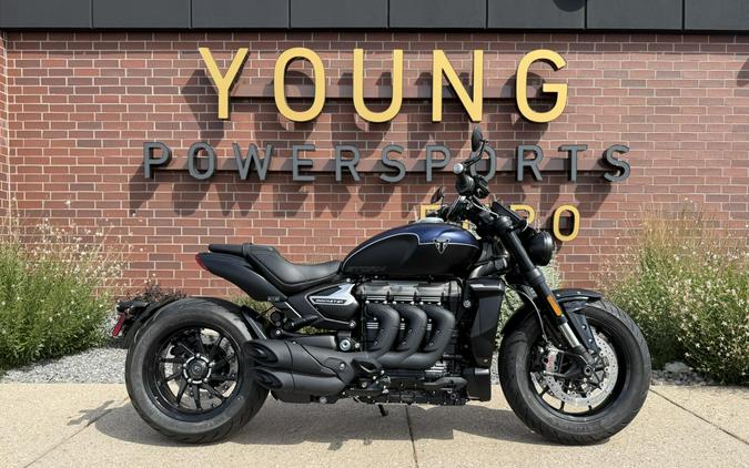 2025 Triumph Rocket 3 Storm R Satin Pacific Blue and Matt Sapphire Black