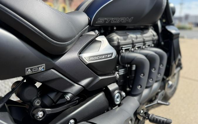 2025 Triumph Rocket 3 Storm R Satin Pacific Blue and Matt Sapphire Black