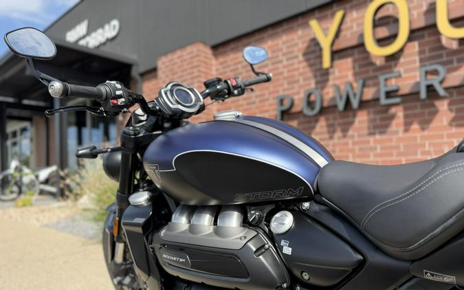 2025 Triumph Rocket 3 Storm R Satin Pacific Blue and Matt Sapphire Black