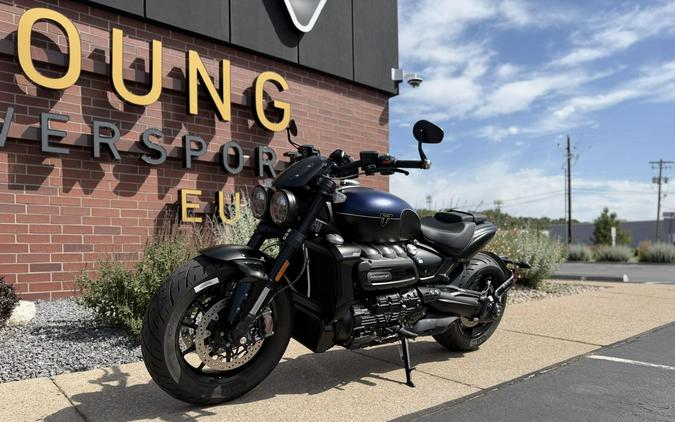 2025 Triumph Rocket 3 Storm R Satin Pacific Blue and Matt Sapphire Black