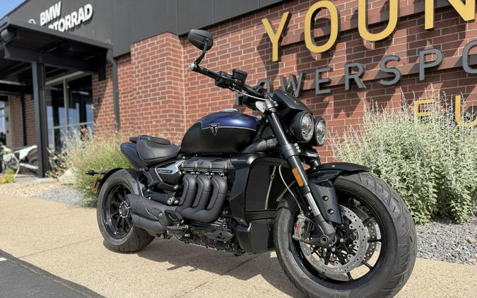 2025 Triumph Rocket 3 Storm R Satin Pacific Blue and Matt Sapphire Black