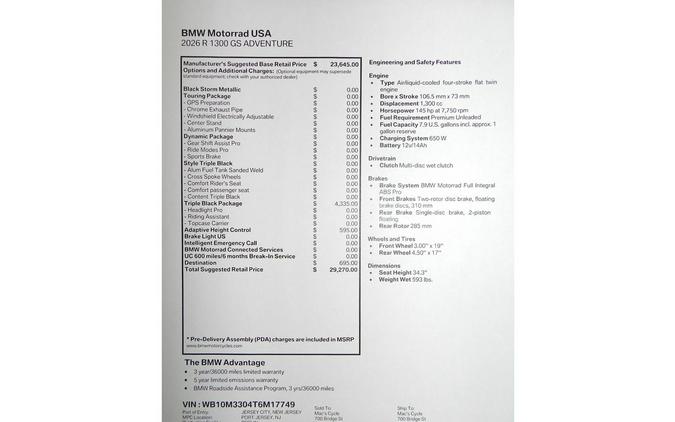 2026 BMW R 1300 GS ADVENTURE