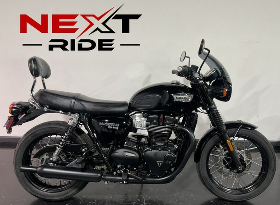 2019 Triumph Bonneville T100 Black Jet Black