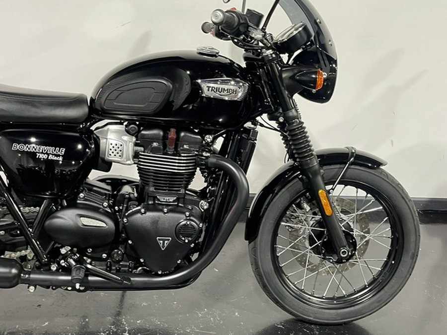 2019 Triumph Bonneville T100 Black Jet Black