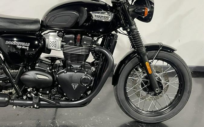 2019 Triumph Bonneville T100 Black Jet Black