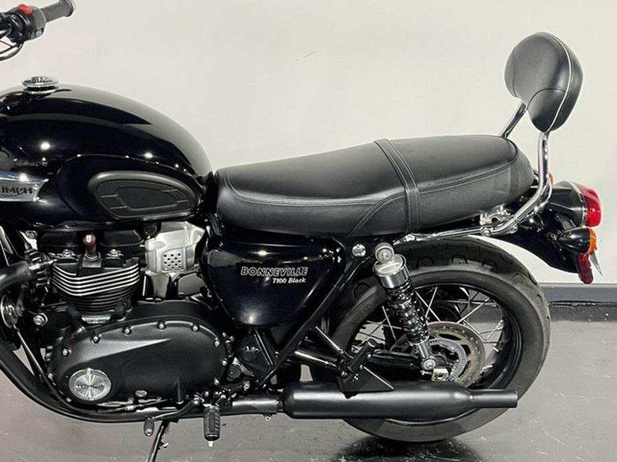 2019 Triumph Bonneville T100 Black Jet Black