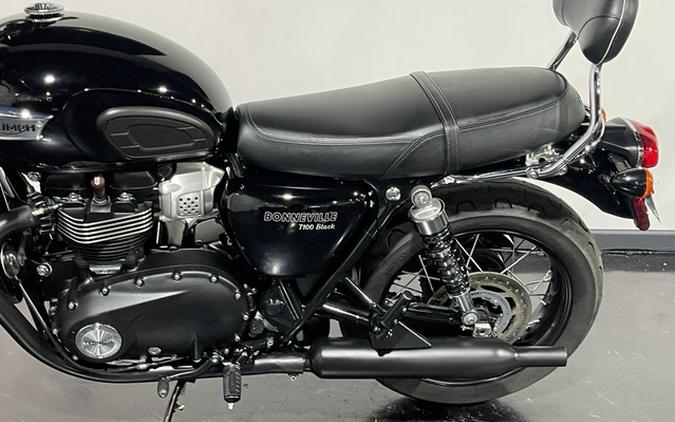 2019 Triumph Bonneville T100 Black Jet Black