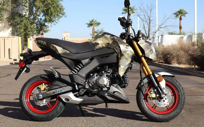 2026 Kawasaki Z125 PRO Cypher Camo Beige