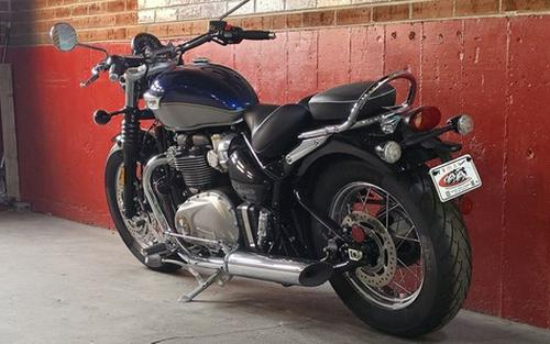 2025 Triumph Bonneville Speedmaster Pacific Blue Silver Ice