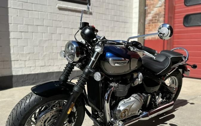 2025 Triumph Bonneville Speedmaster Pacific Blue Silver Ice
