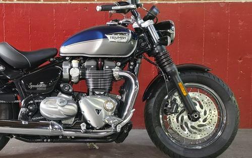 2025 Triumph Bonneville Speedmaster Pacific Blue Silver Ice