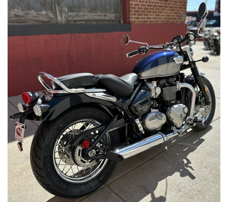 2025 Triumph Bonneville Speedmaster Pacific Blue Silver Ice