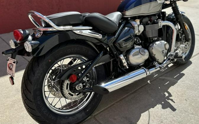 2025 Triumph Bonneville Speedmaster Pacific Blue Silver Ice
