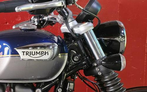 2025 Triumph Bonneville Speedmaster Pacific Blue Silver Ice
