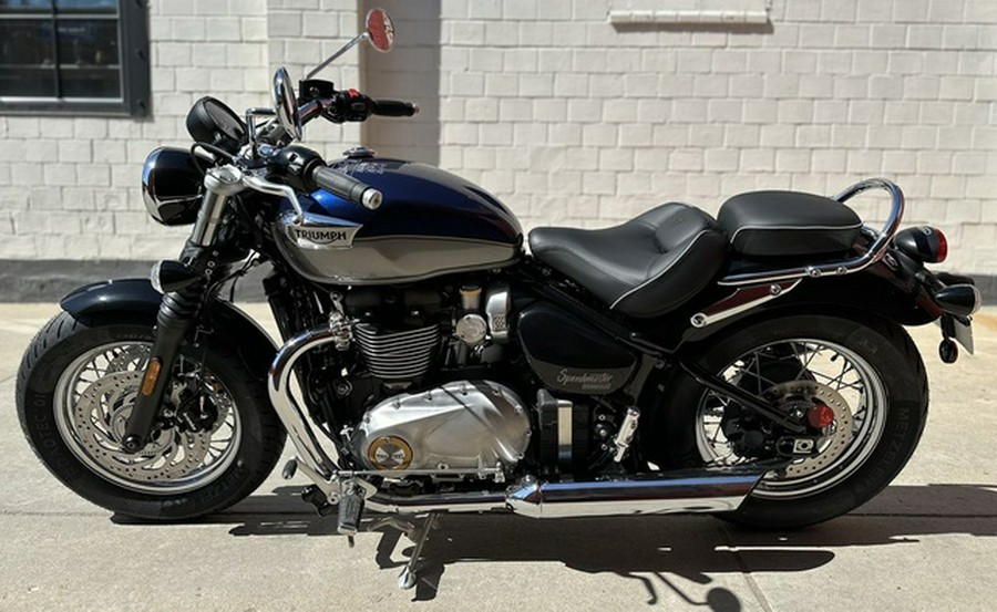 2025 Triumph Bonneville Speedmaster Pacific Blue Silver Ice