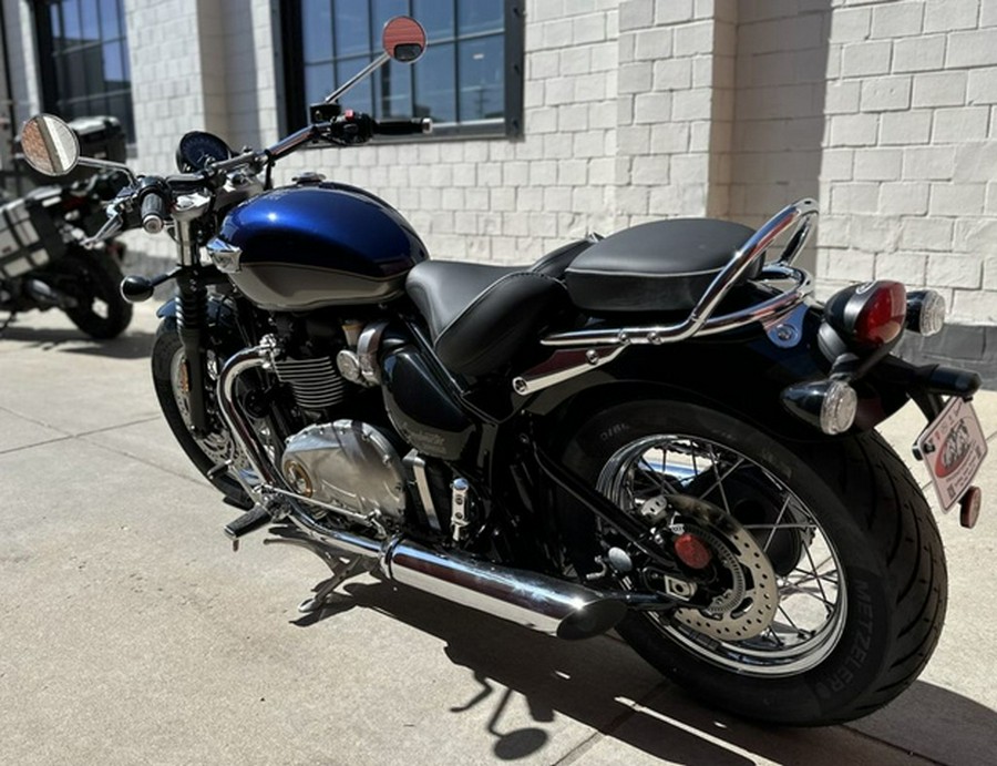 2025 Triumph Bonneville Speedmaster Pacific Blue Silver Ice